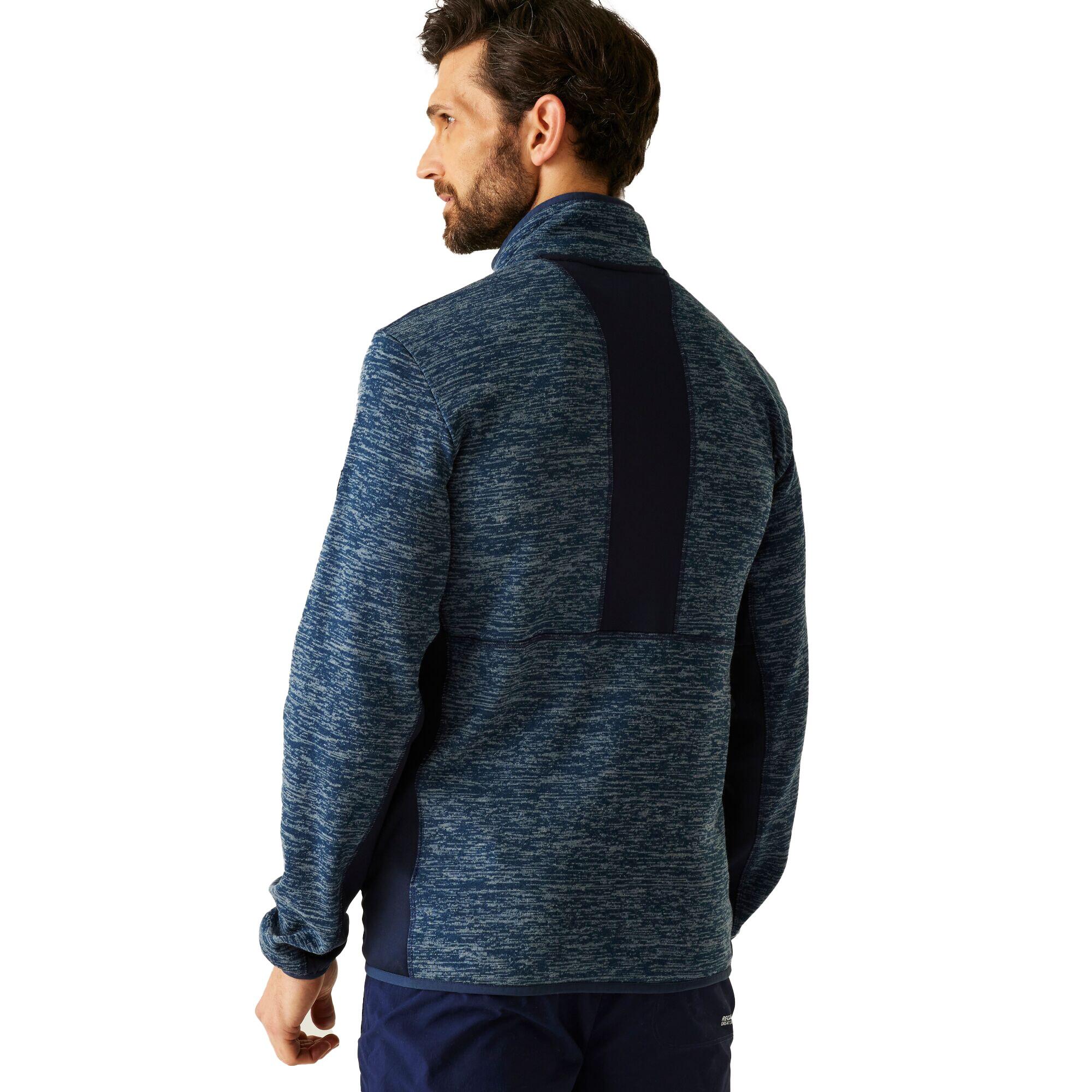 Giacca In Pile Uomo Regatta Baslinn Moonlight Denim Blu Navy Marna 4/5