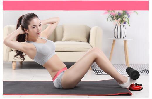 Soporte Ventosa Abdominales Fitness ATAA SPORTS Situp Altura Ajustable Rojo 5/5