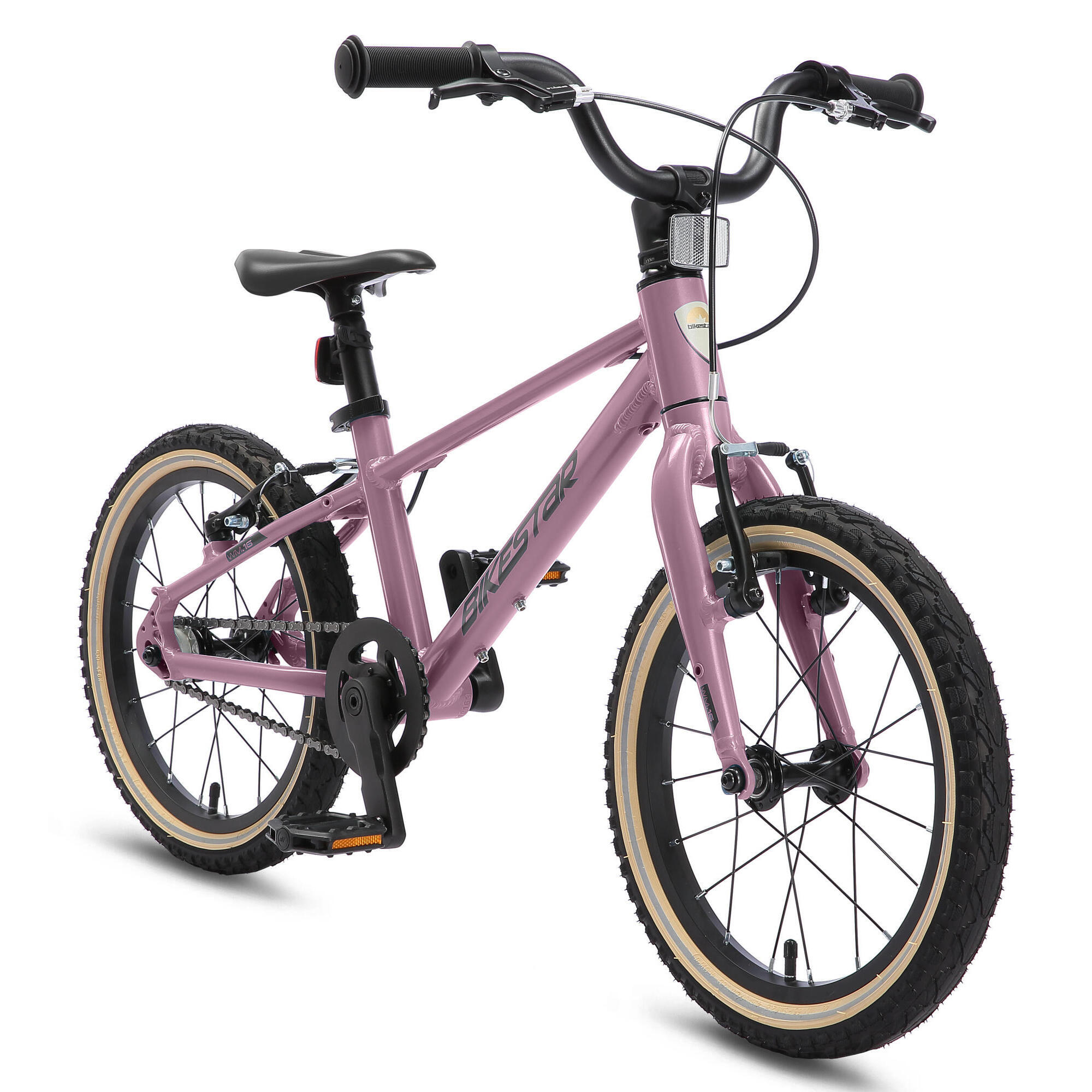 Bikestar - Vélo De Ville 16" Pour Enfants 4 Ans, Vtc En Aluminium Léger 7 Kg - Vélo Enfant - Violet - Taille Unique - Decathlon