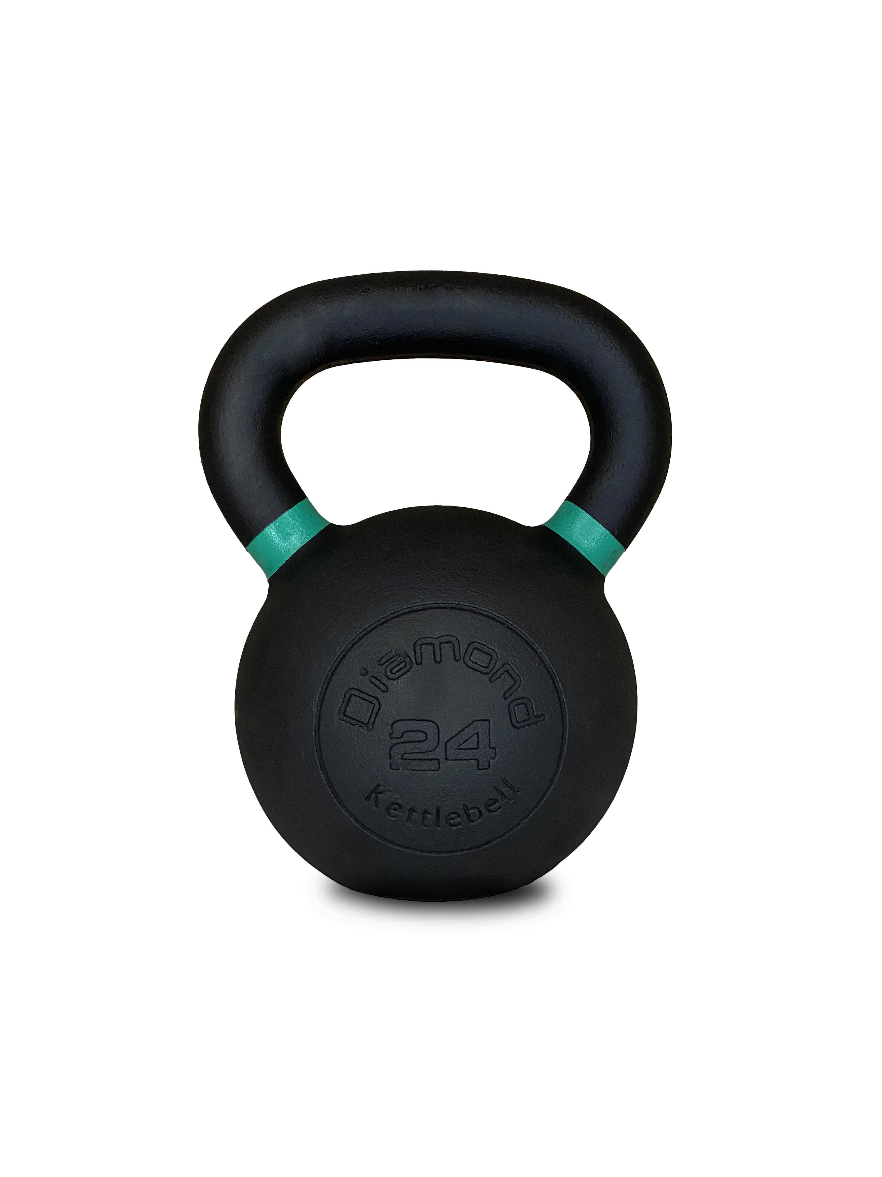 Kettlebell Pro ghisa nera opaca maniglia grip 4–36 kg 2/3