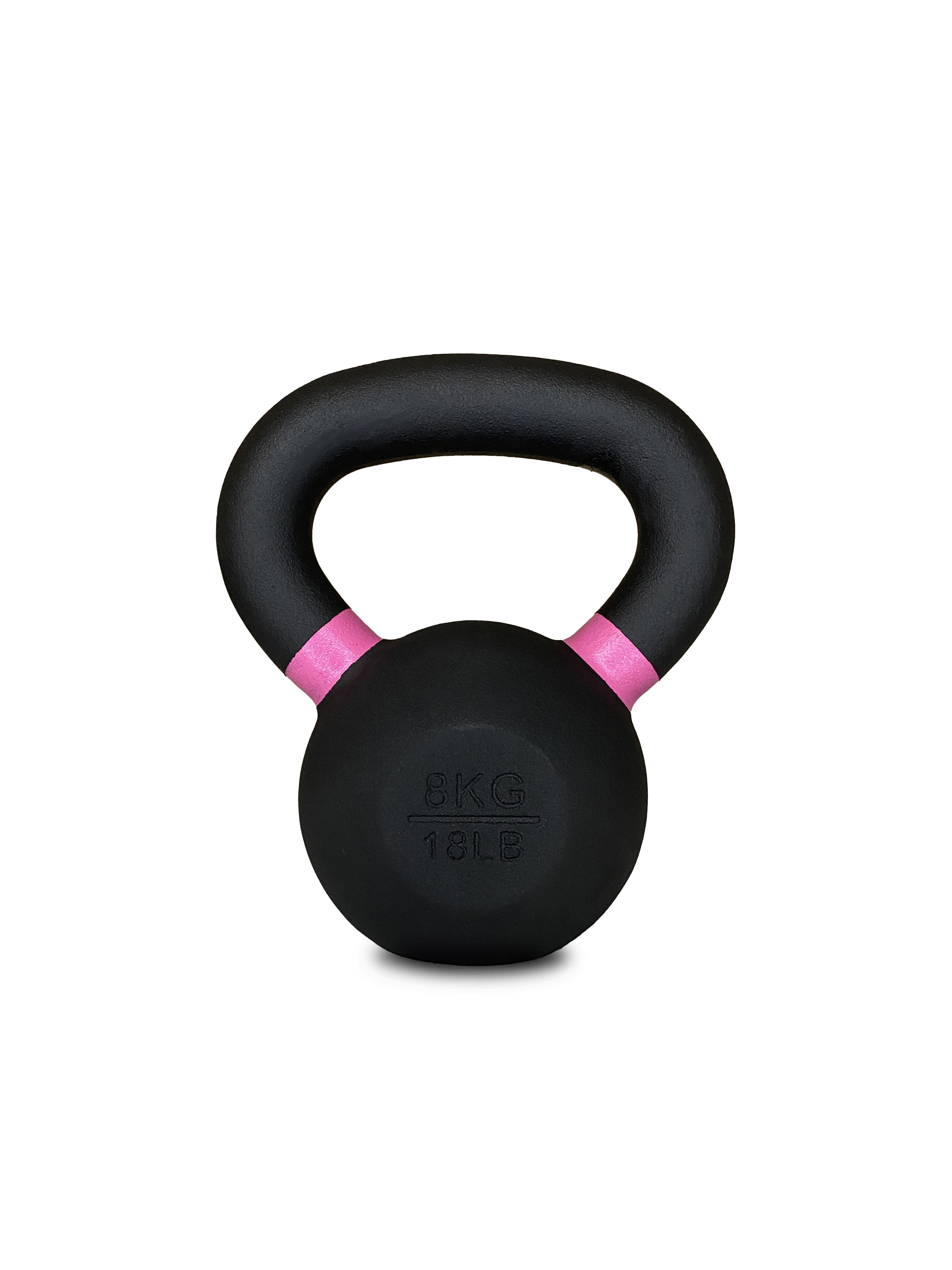 Kettlebell Pro ghisa nera opaca maniglia grip 4–36 kg 3/3