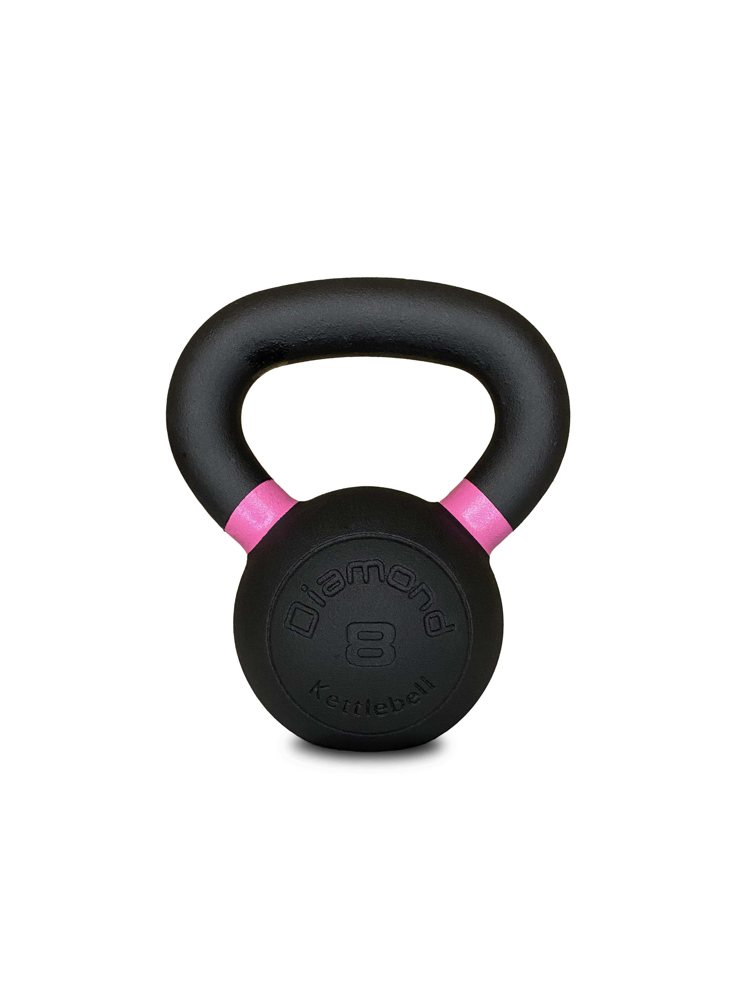 Kettlebell Pro ghisa nera opaca maniglia grip 4–36 kg 2/3