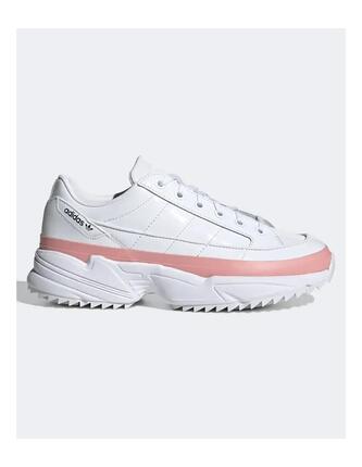 Baskets blanc/rose femme Adidas Kiellor
