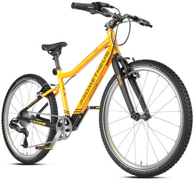 Kinderfiets 24 inch vanaf 7 jaar superlicht 8 versnellingen sram oranje/zwart