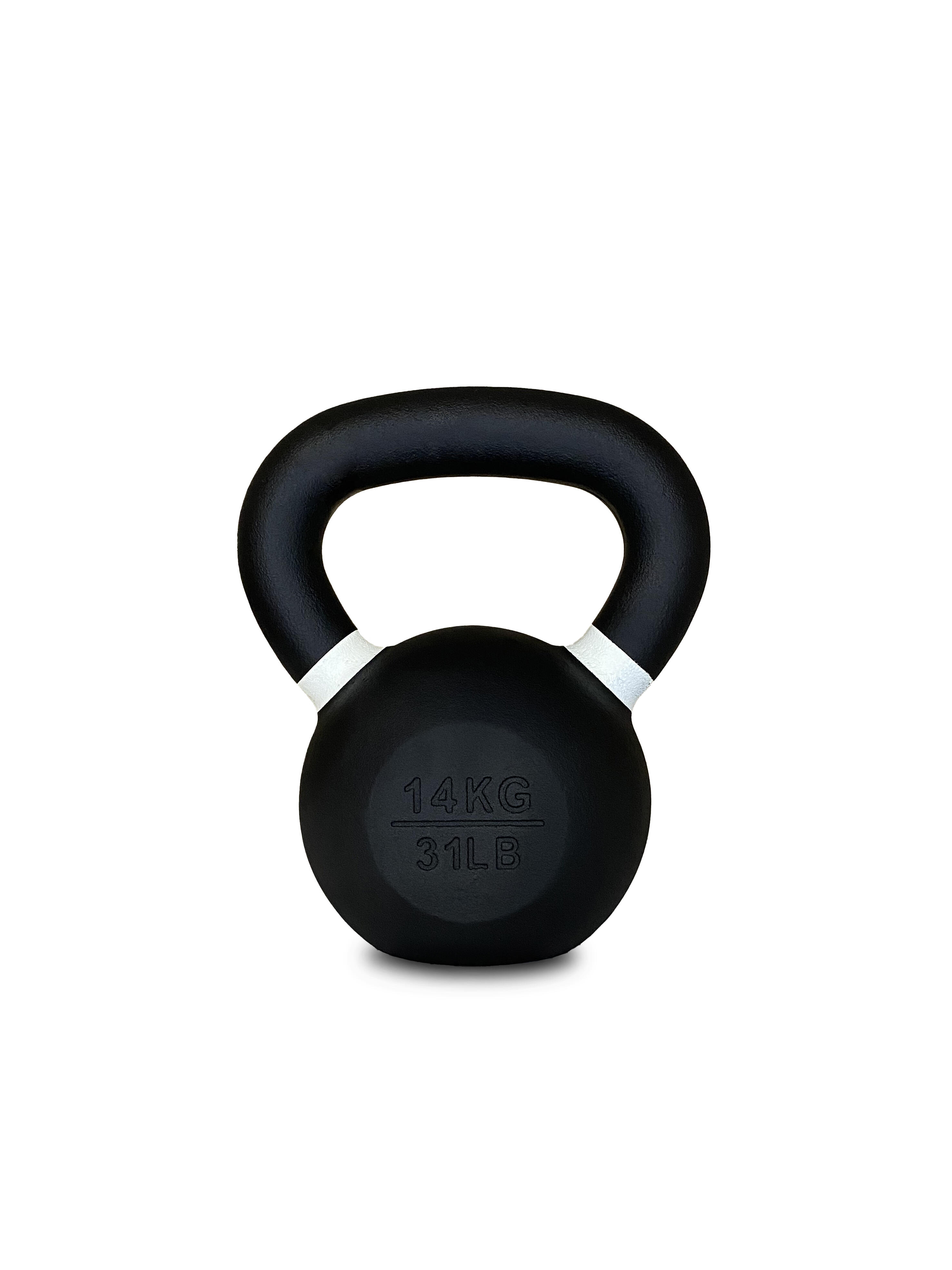 Kettlebell Pro ghisa nera opaca maniglia grip 4–36 kg 3/3