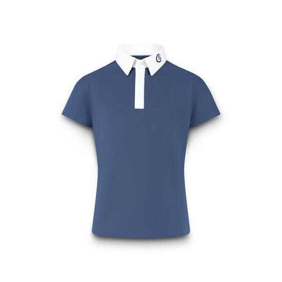 Wettkampfshirt Osaka – Turniershirt Junge – Kurzarm – Marine - Größe