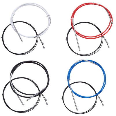 Slickwire road en mtb remkabelset 5mm - gekleurd - wit