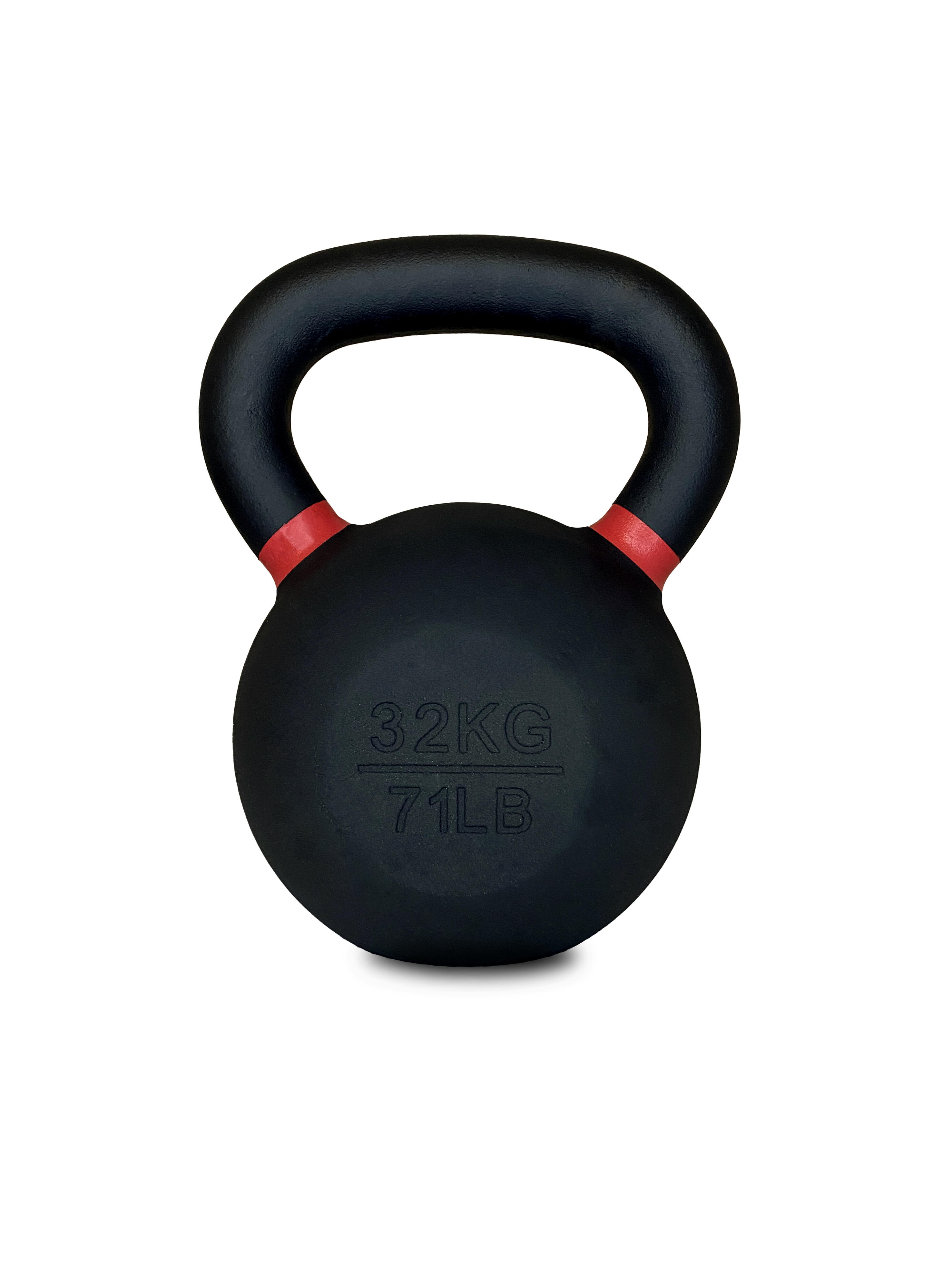 Kettlebell Pro ghisa nera opaca maniglia grip 4–36 kg 3/3