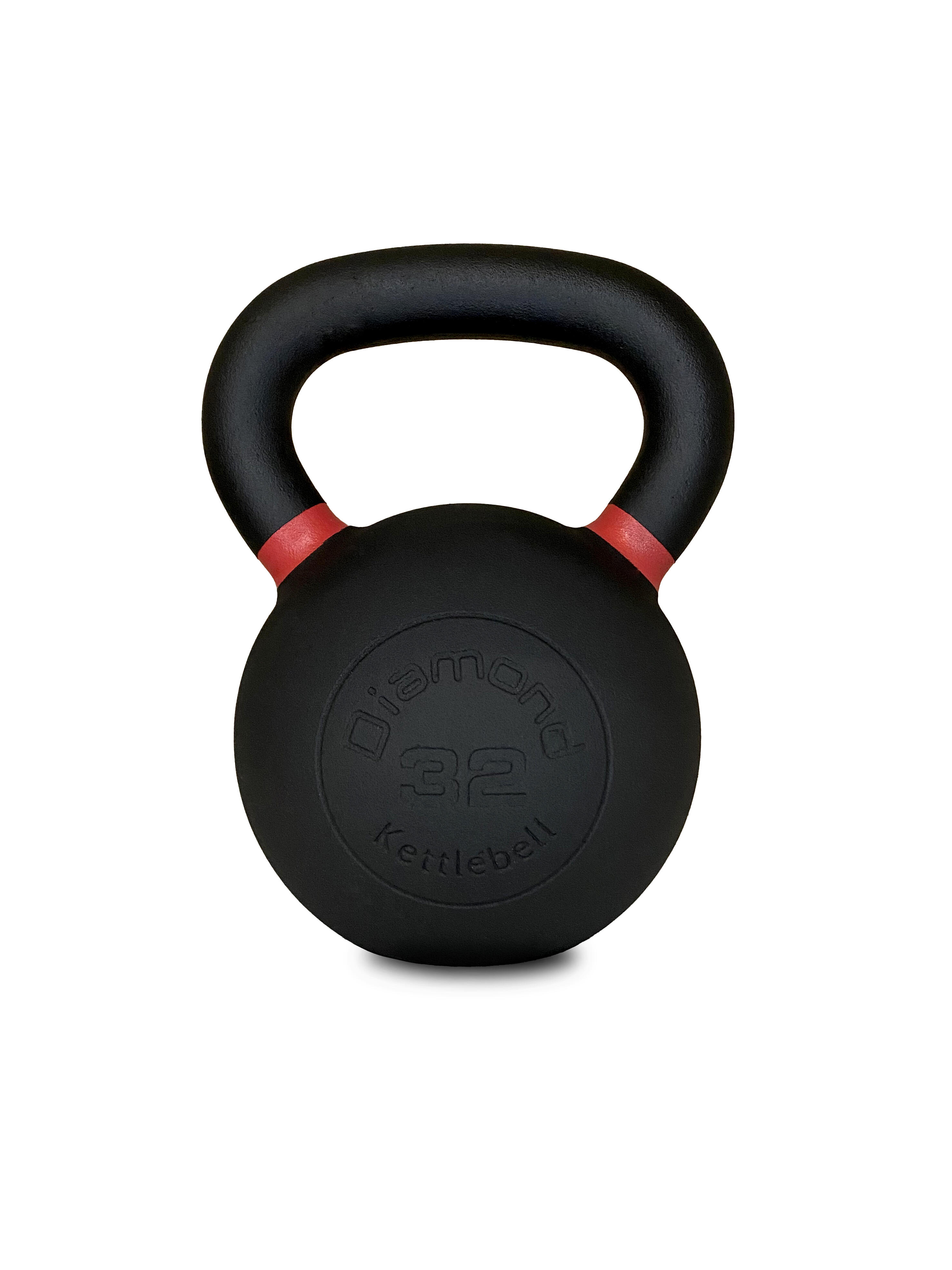 Kettlebell Pro ghisa nera opaca maniglia grip 4–36 kg 2/3