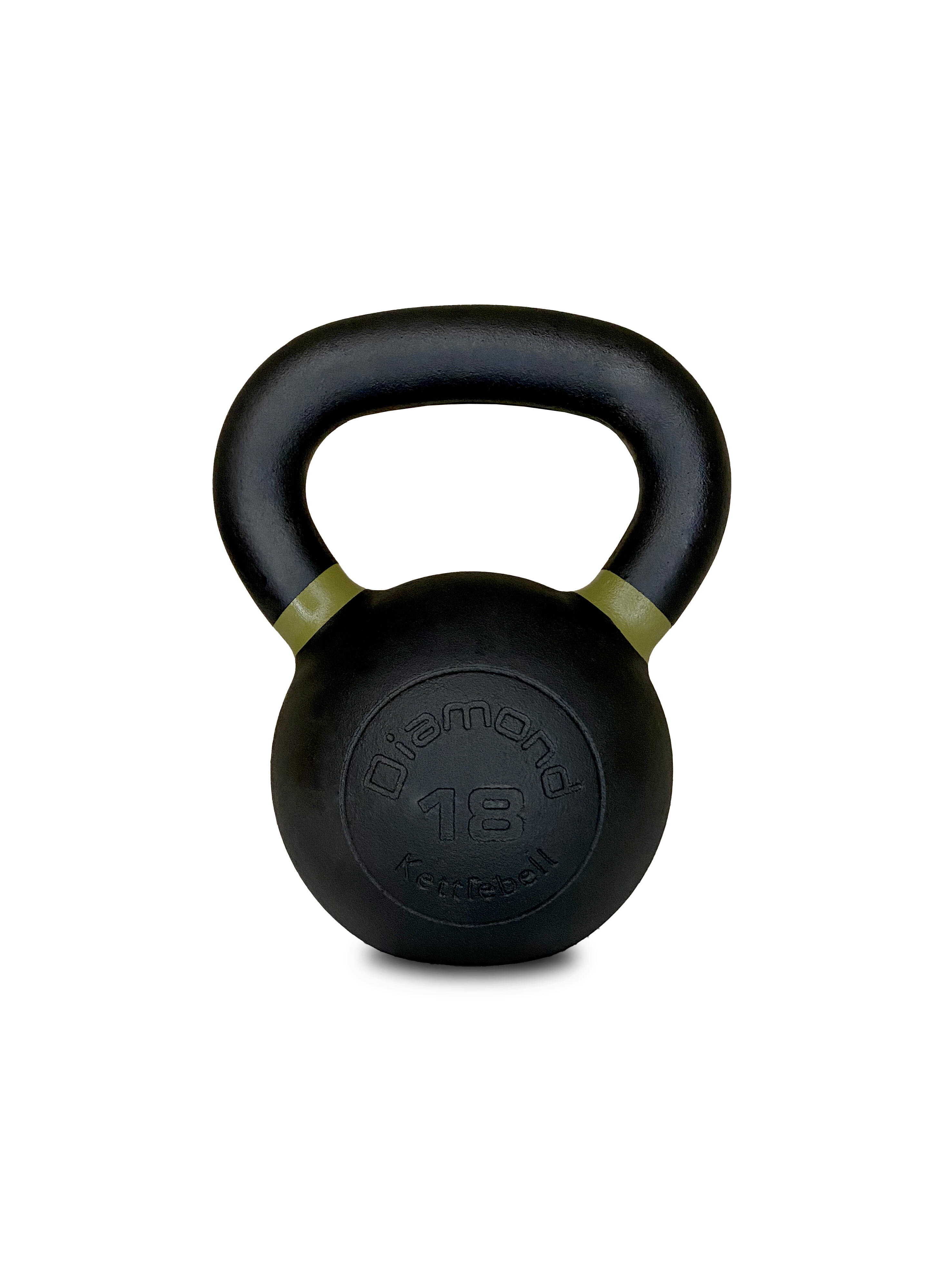 Kettlebell Pro ghisa nera opaca maniglia grip 4–36 kg 2/3