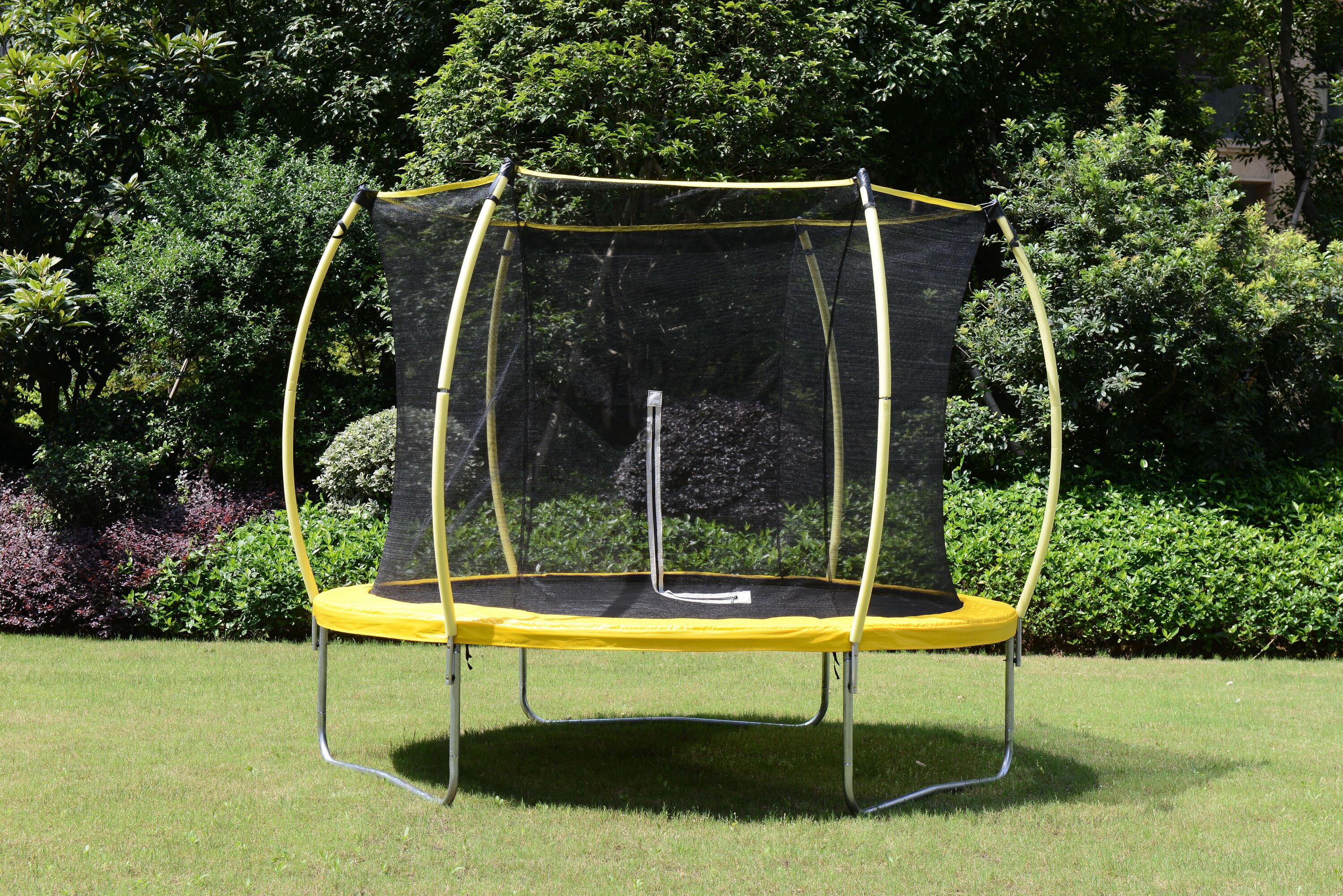 Trampoline ovale pour enfants de l’ATAA avec filet jaune 2/4