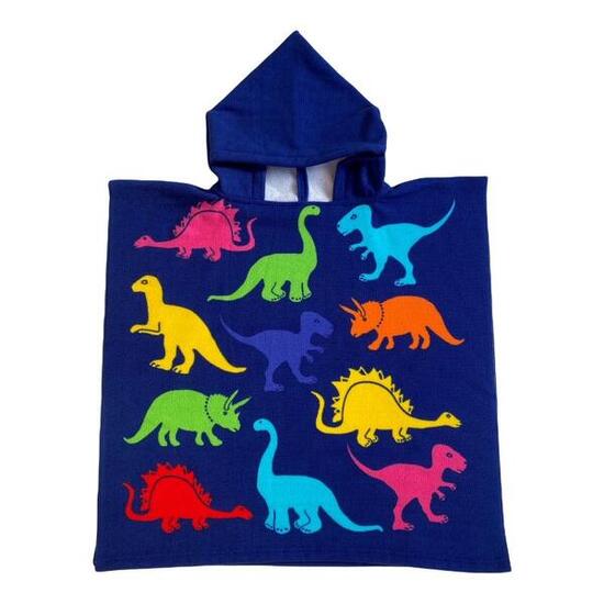 Poncho de bain microfibre - Dino - 60x60cm - 220g/m²