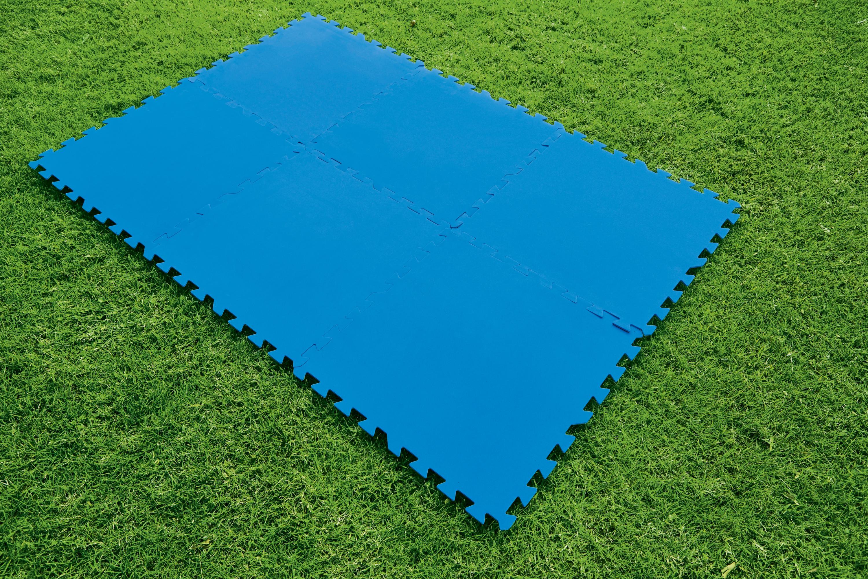 Protector Suelo Piscina BESTWAY Flowclear (9 Unidades de 50 x 50 cm) Azul 4/5