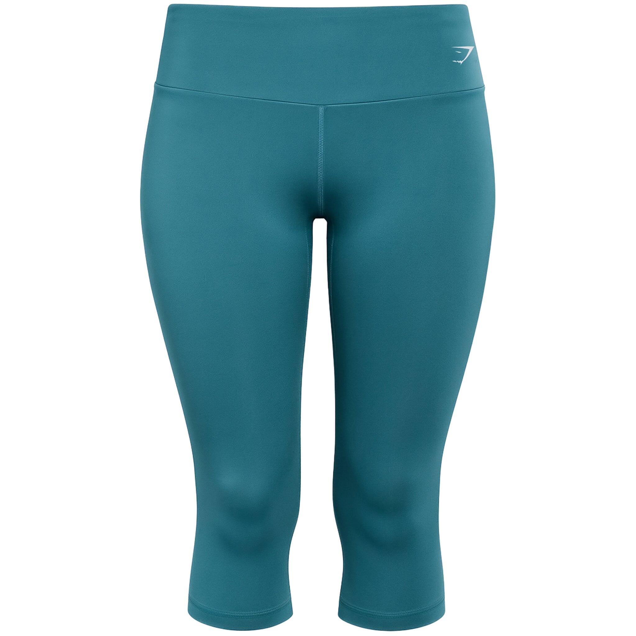 Gymshark - Legging De Training Femme Gymshark Training Cropped - Corsaire - Bleu - Decathlon