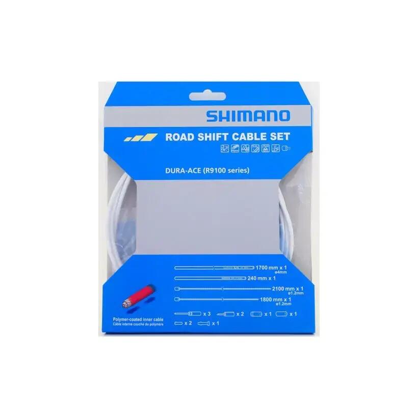 Polymer-coated cable sets and gear shift covers Shimano