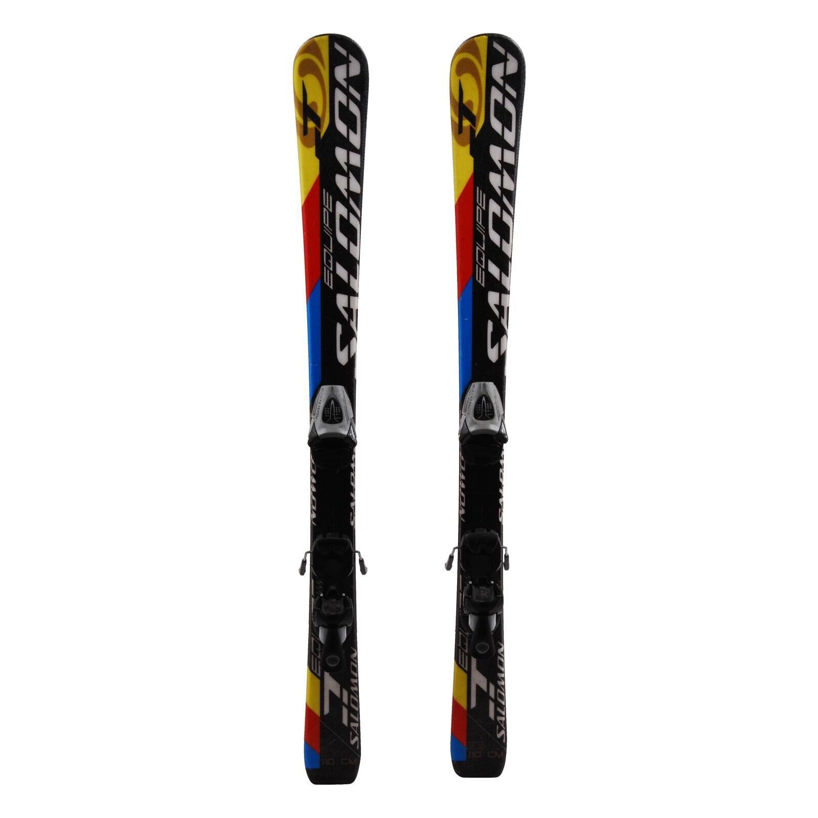 SALOMON RECONDITIONNE - Ski Junior Salomon Equipe T + Fixations