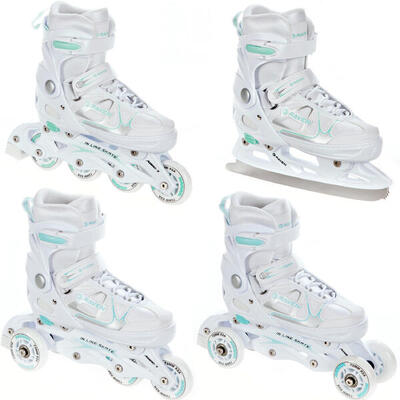 Patines ajustables 4 en 1 Spirit Negro/Menta