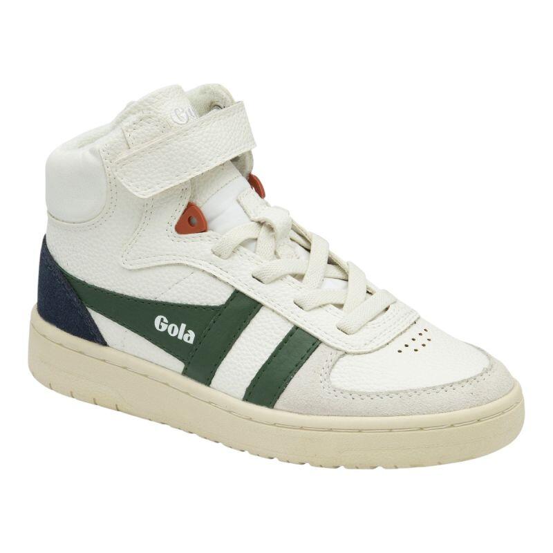 Baskets Garçon Baskets Gola CKA540 Blanc Vert Gola