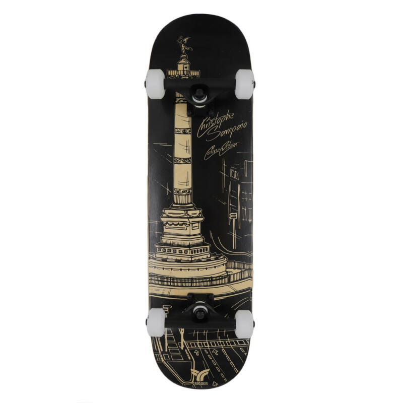 Trigger - Skateboard Complet Trigger Christophe Sampaio Bastille 8.25" - Skateboard Complet - Noir - 8.25" - Decathlon