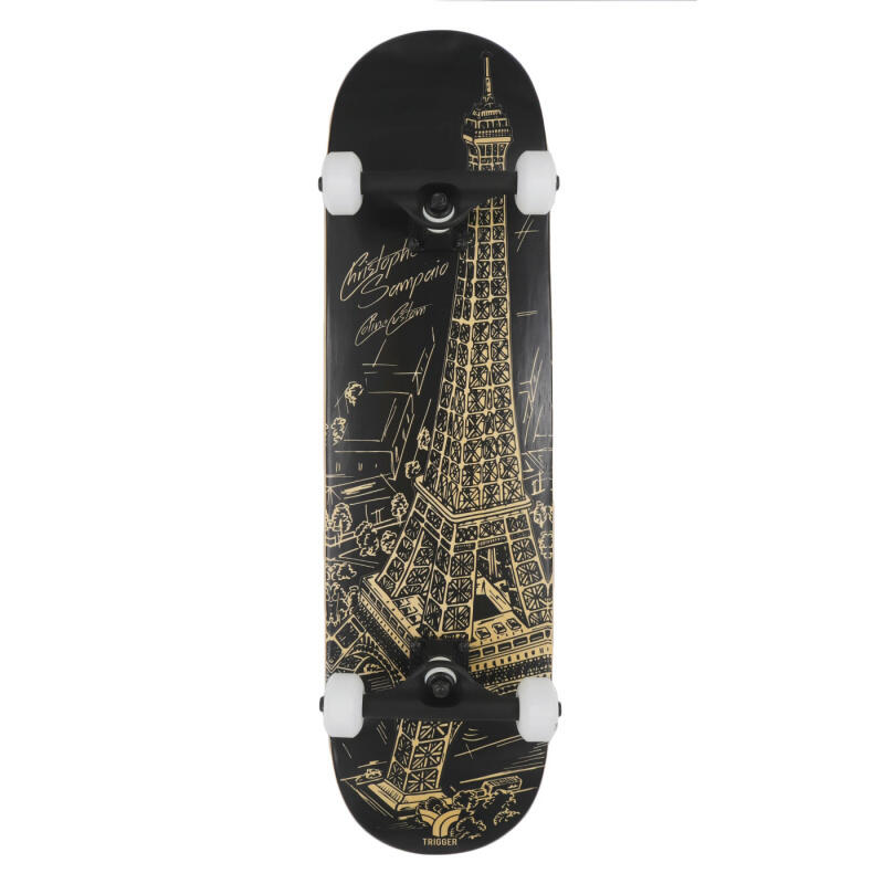 Trigger - Skateboard Complet Trigger Christophe Sampaio Eiffel 8.125" - Skateboard Complet - Noir - 8.125" - Decathlon