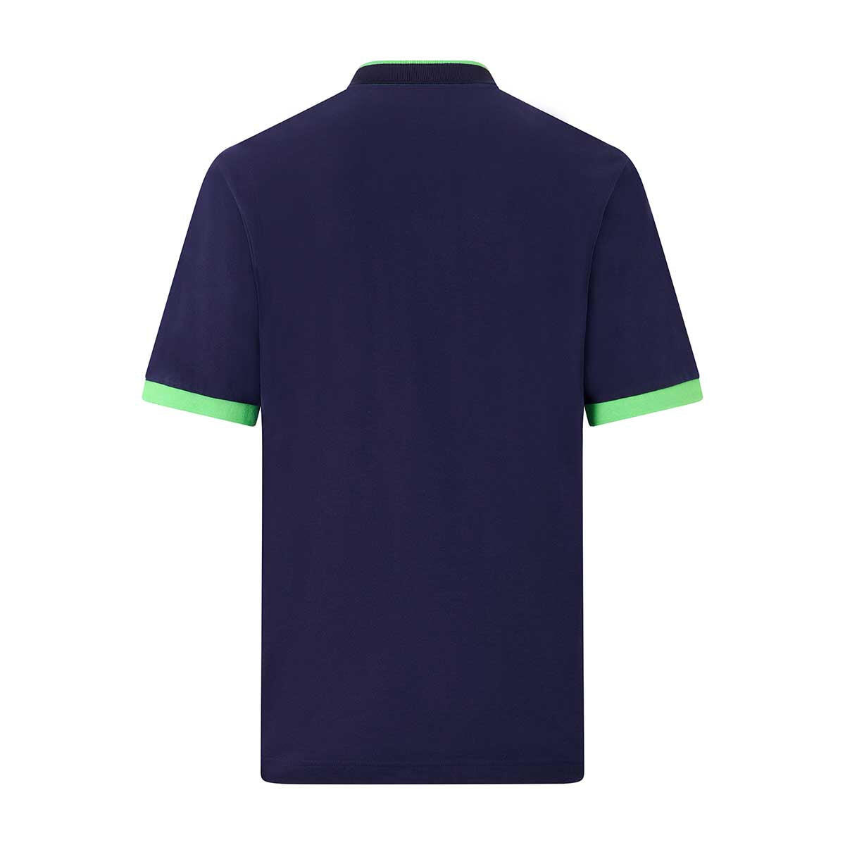 Polo da uomo in cotone blu da sportivo 7/7