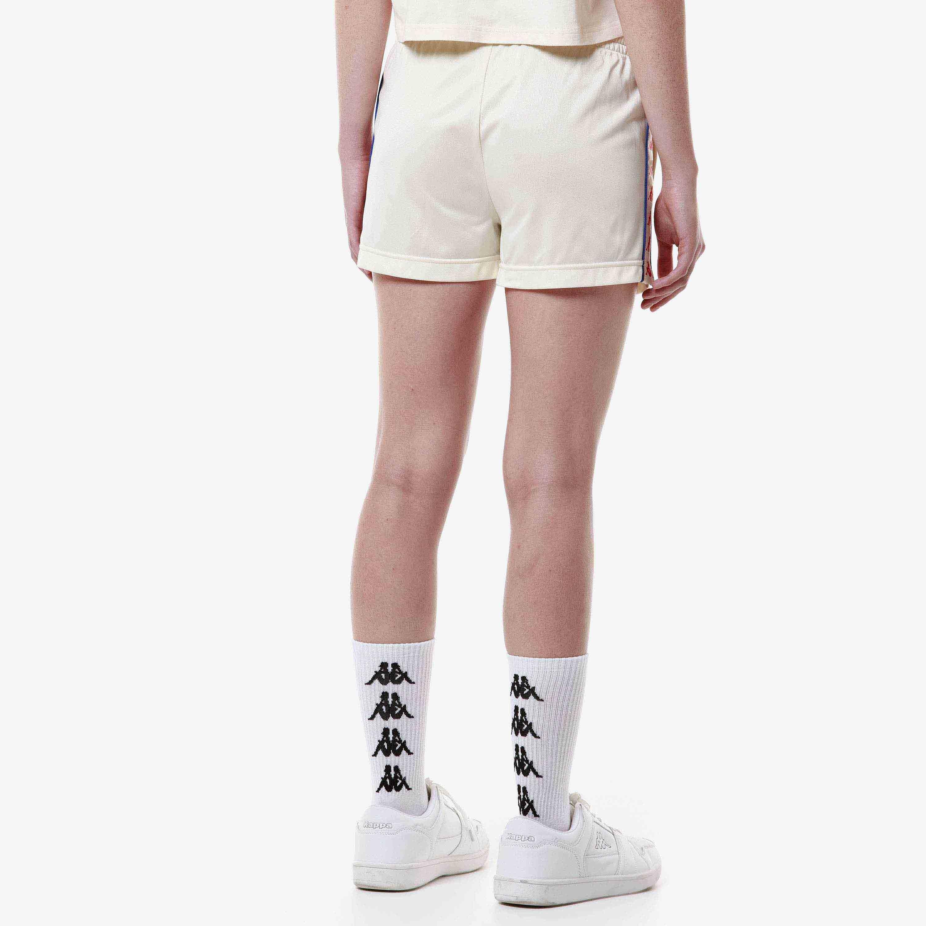Pantaloncini sportivi da donna in poliestere bianco da sport street 7/7