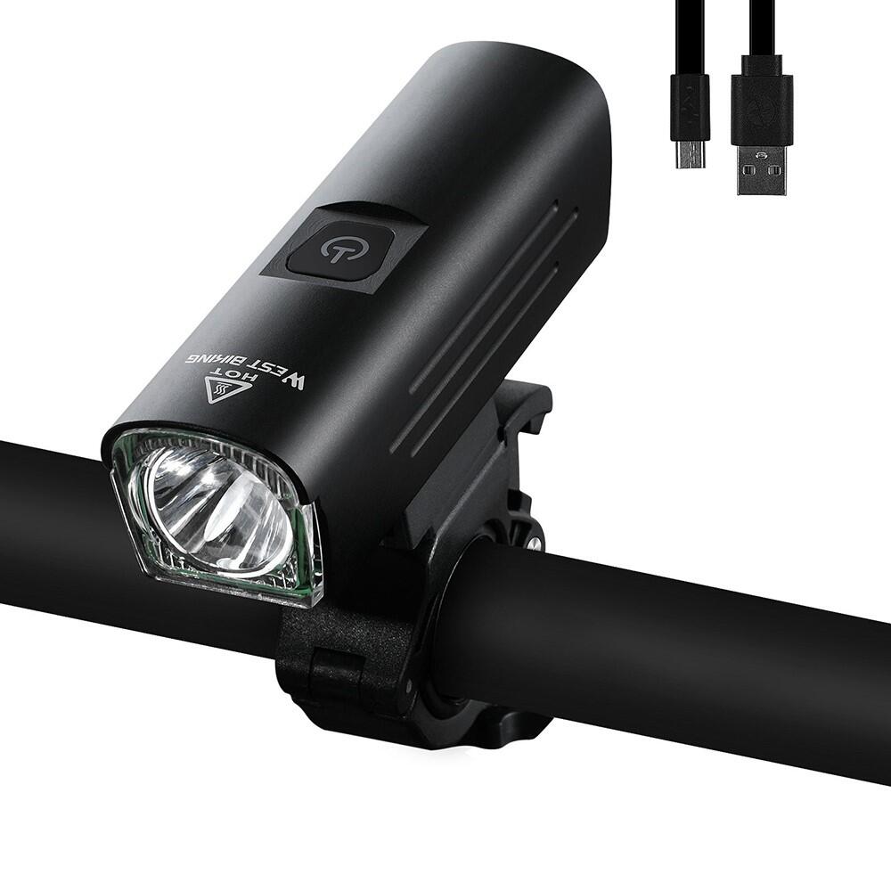WEST BIKING Světlo na kolo MTB USB