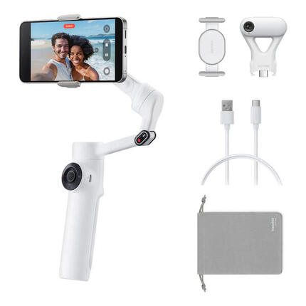 Stabilisateur Insta360 FLOW 2 AI Standard Bundle Summit Blanc