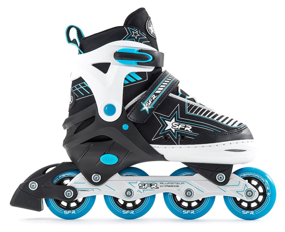 SFR Roller Enfant Ajustable Pulsar Bleu 4/4