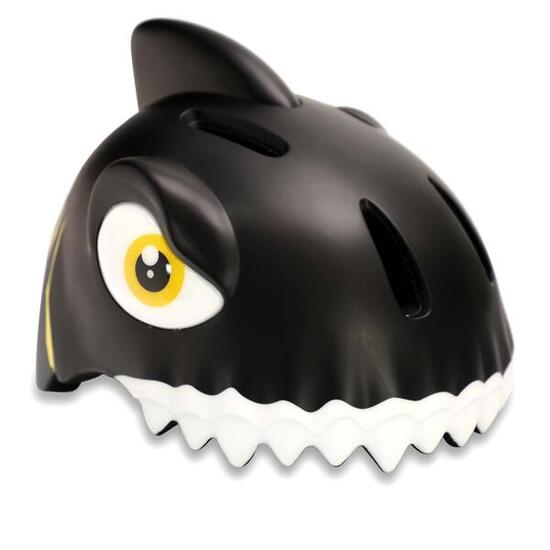 Casque de Vélo pour enfants | Requin Noir | Crazy Safety | Certifié EN1078