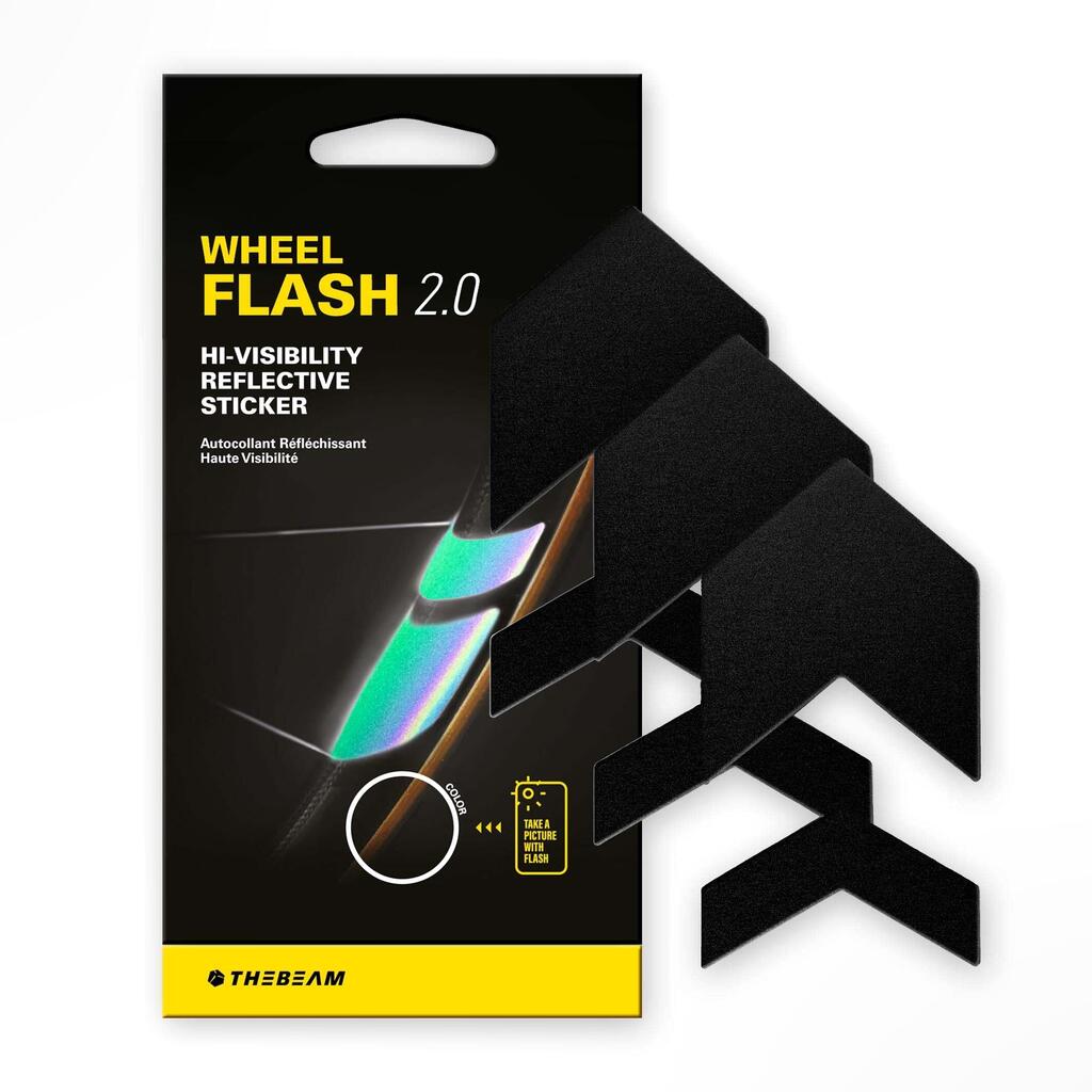 WHEEL FLASH 2.0 | Motion Powered Bike Reflectors - Black
