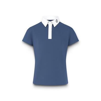 Wettkampfshirt Osaka – Turniershirt Junge – Kurzarm – Marine - Größe