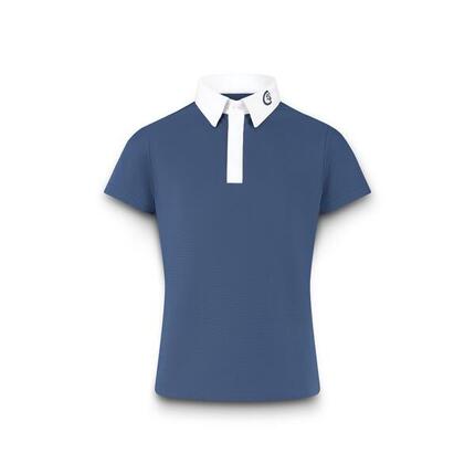 Wettkampfshirt Osaka – Turniershirt Junge – Kurzarm – Marine - Größe