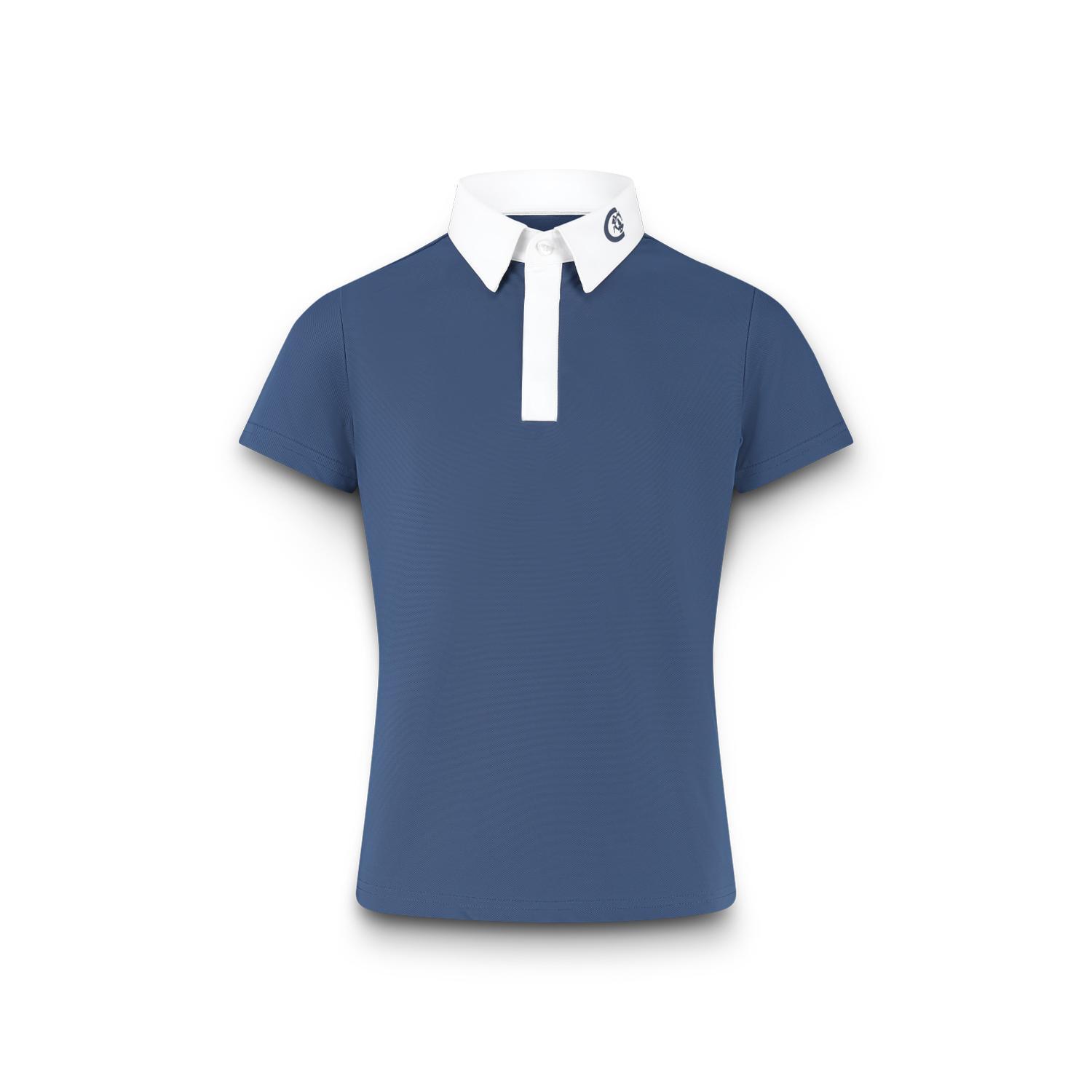 Kentucky Horsewear - Maillot De Concours Osaka – Chemise De Concours Garçon – - Größe - T-shirt Manches Courtes - Bleu - 140 - Decathlon