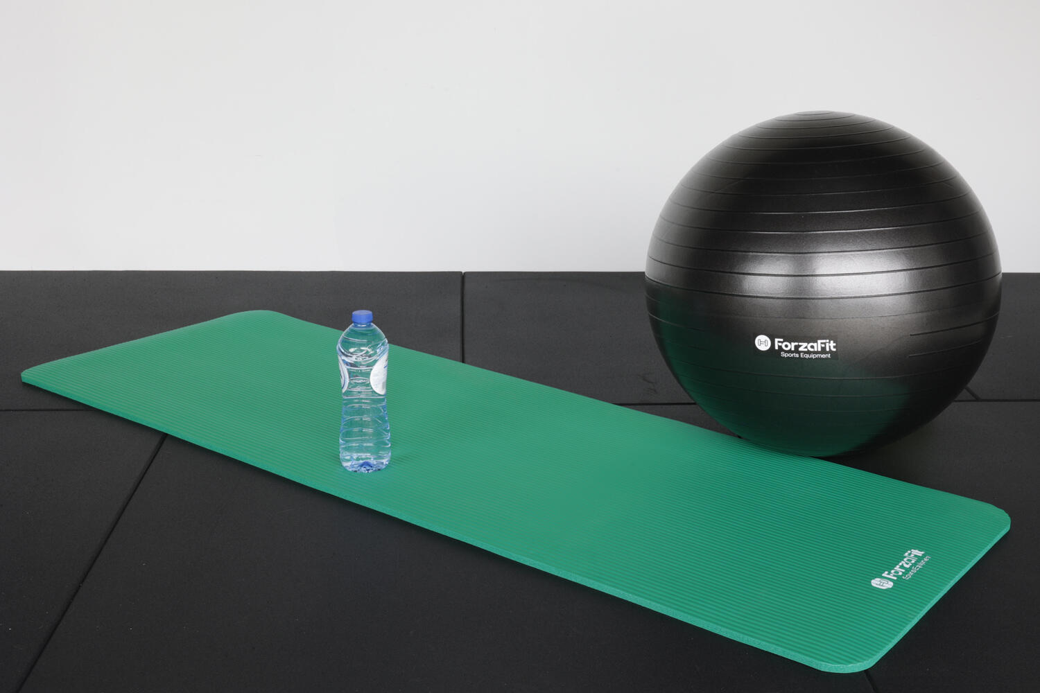 Yogamat XXL, 183 x 122 cm, yogamat met zakken, 8 mm dikke sportmat, fitnessmat, antislip, TPE-gymnastiekmat voor thuis en buiten, 2,23 m² trainingsmat, groot voor yoga, pilates, workout, grijs