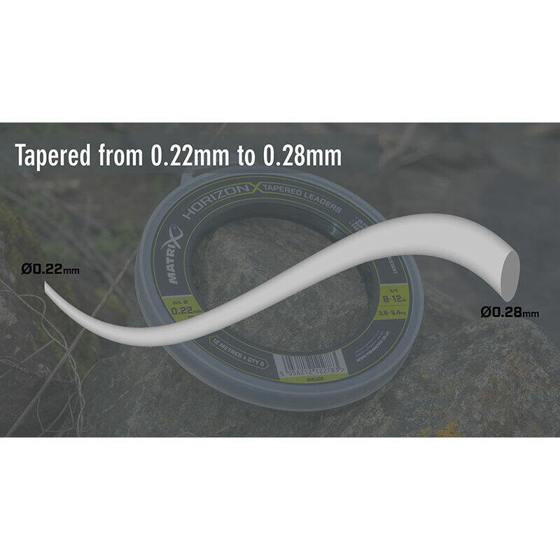 Leitung der Linie Matrix Horizon X tapered shock leader - 8lb/12lb 3/4