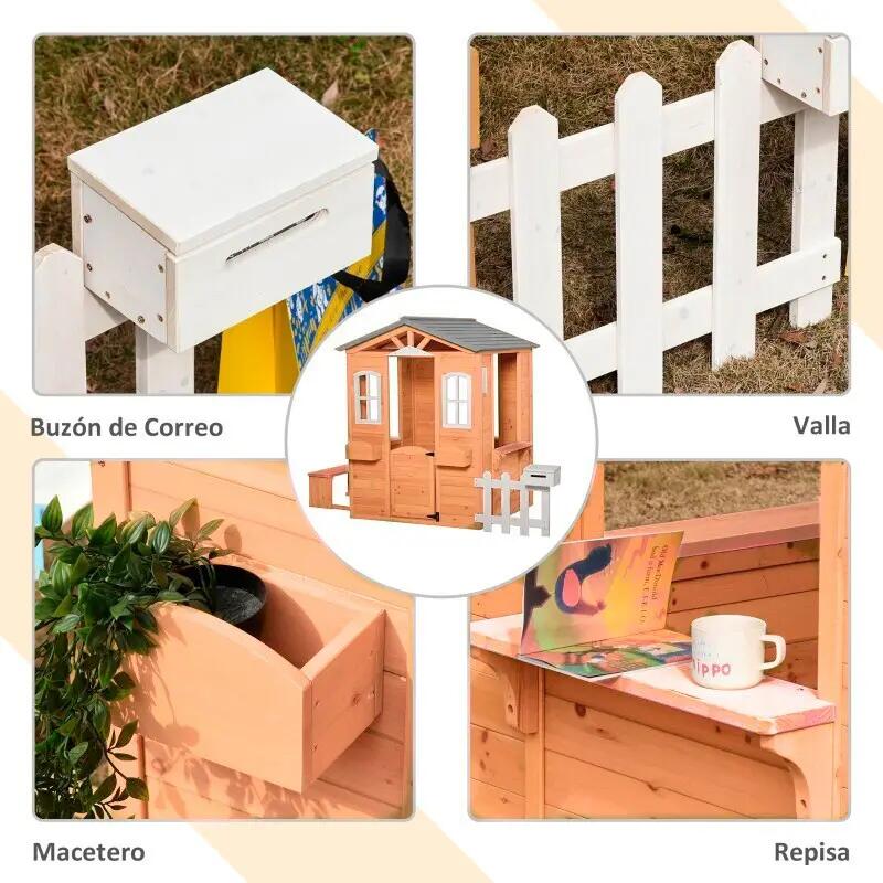 Maison en bois pour enfants du Brooklyn FSC 6/7