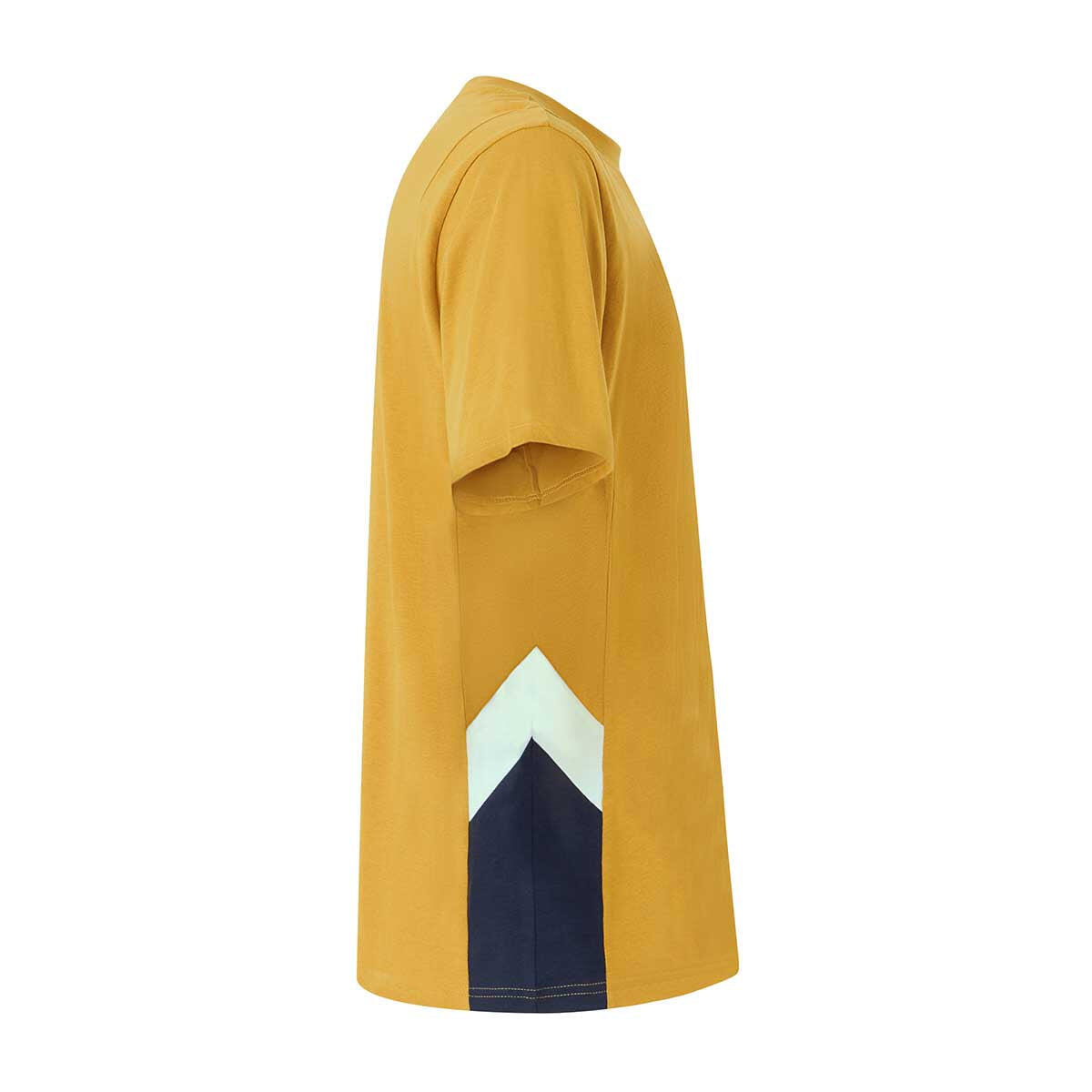 T shirt maglietta da uomo in cotone giallo da sportivo 7/7