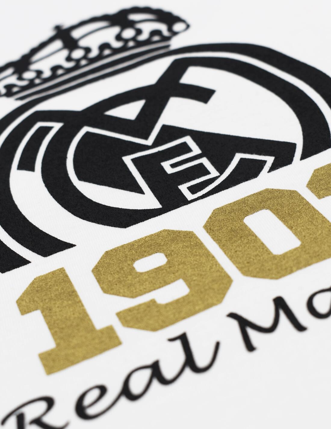 Real Madrid 1902 – Weißes T-Shirt mit Wappen 2/3