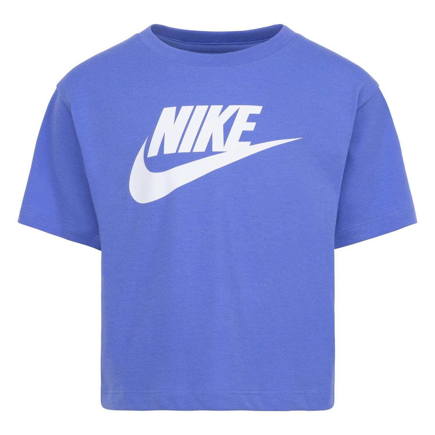 NIKE Childrens/Kids Club Boxy TShirt (Blue)