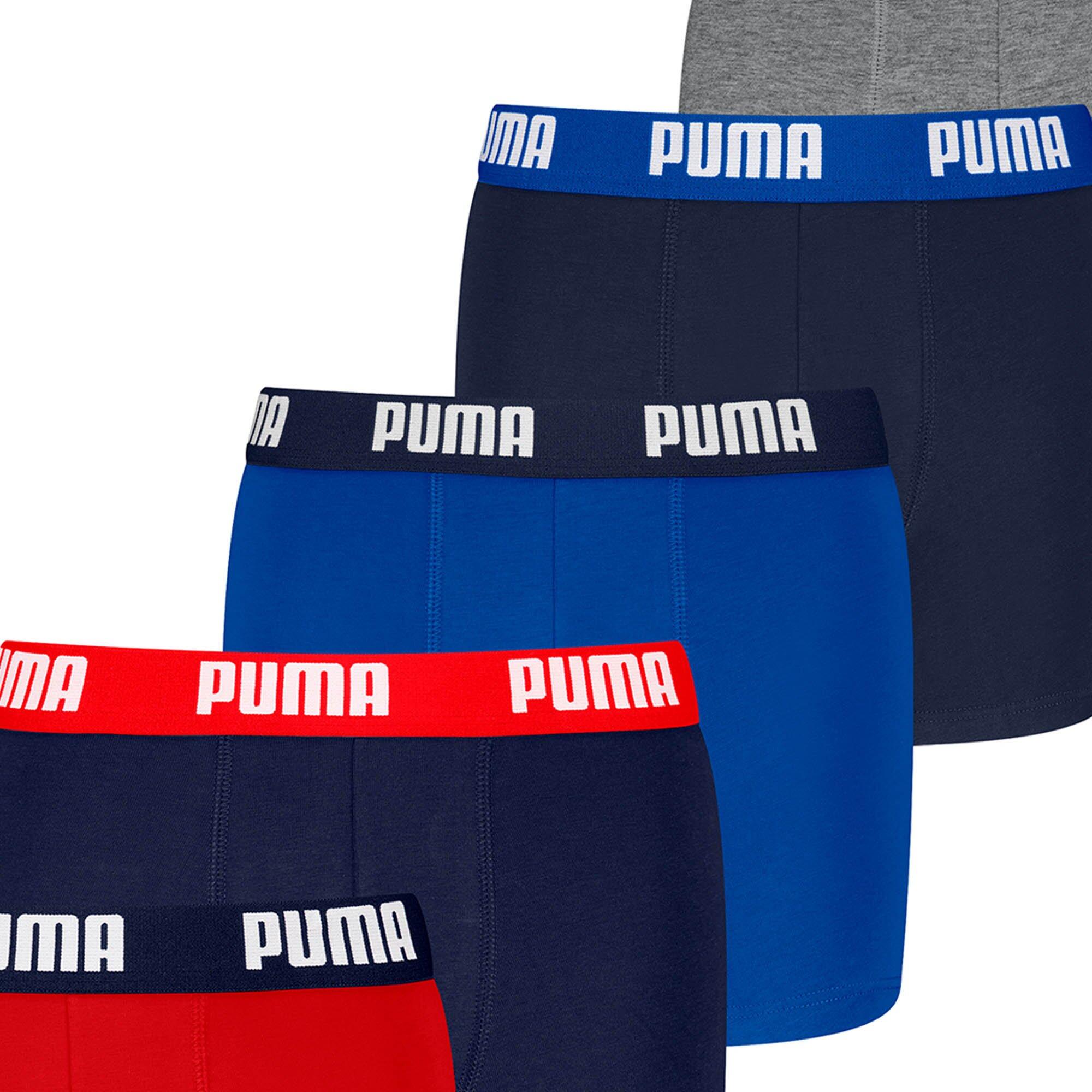 Puma Boxershorts für Kinder weicher Bio-Baumwollstretch Unterwäsche 6 er Pack 3/3