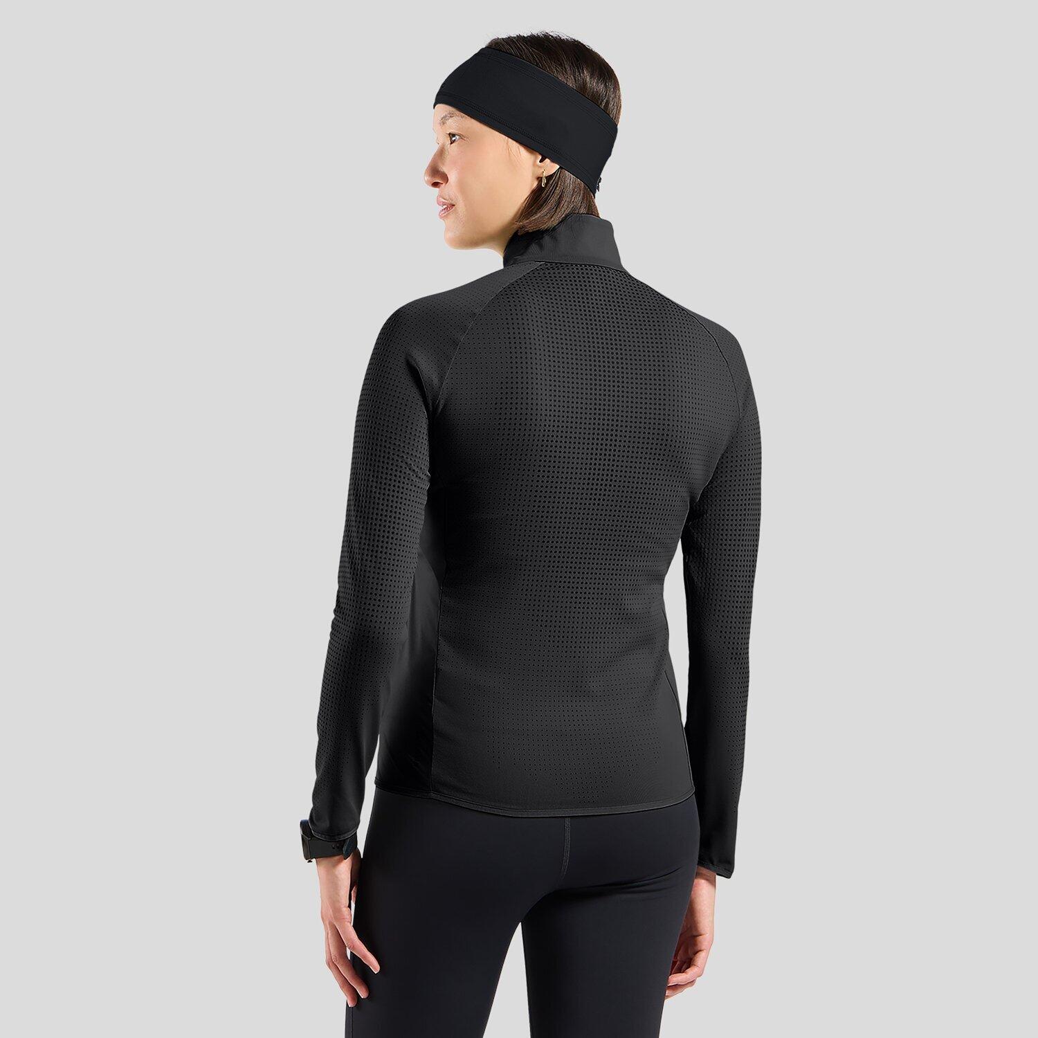 Veste Running Hybride Odlo Zeroweight Warm 2.0 Noir Femme 4/5