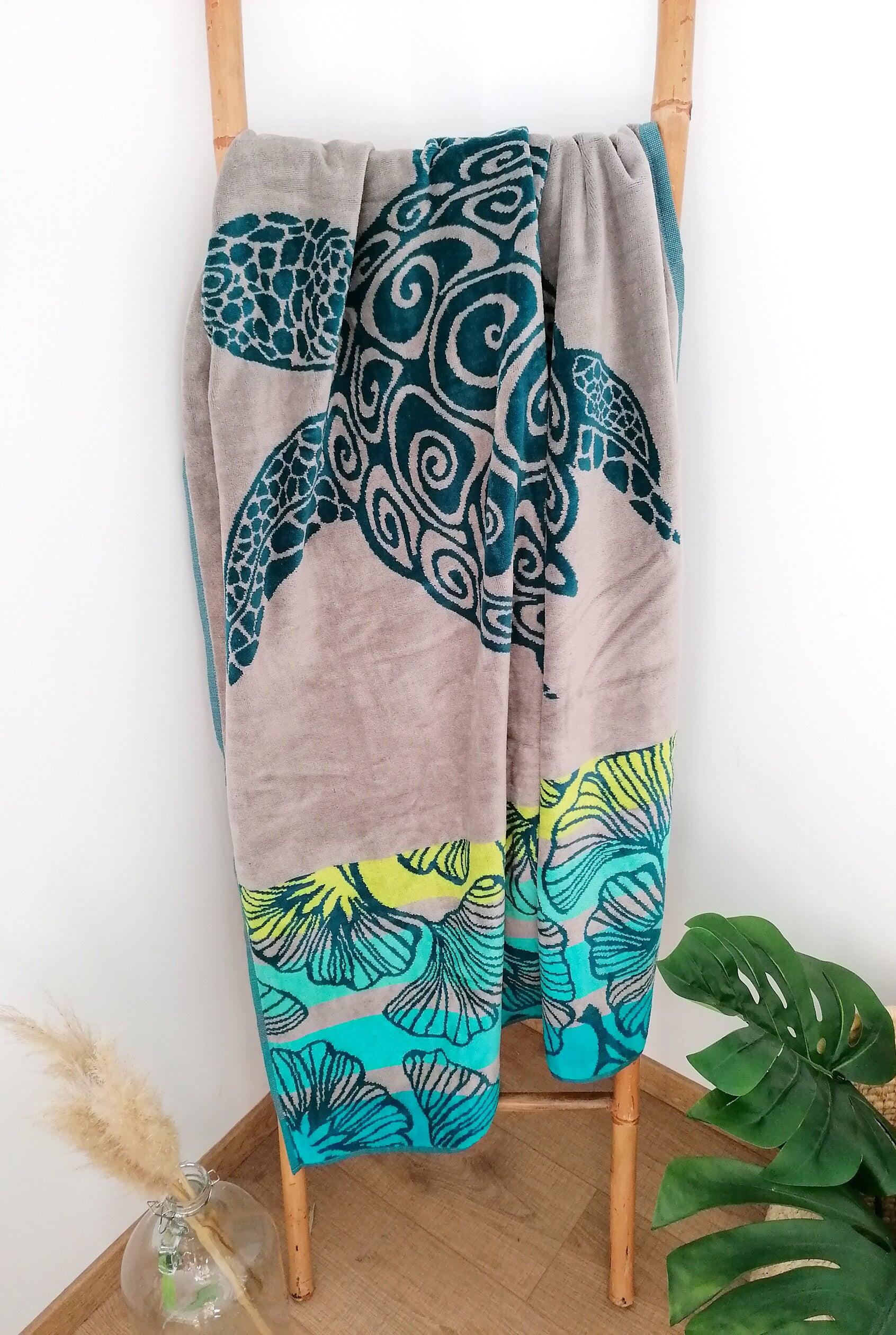 Telo mare in spugna velour Jacquard - Playamar - 100x175 cm - 470 g/m² 2/4