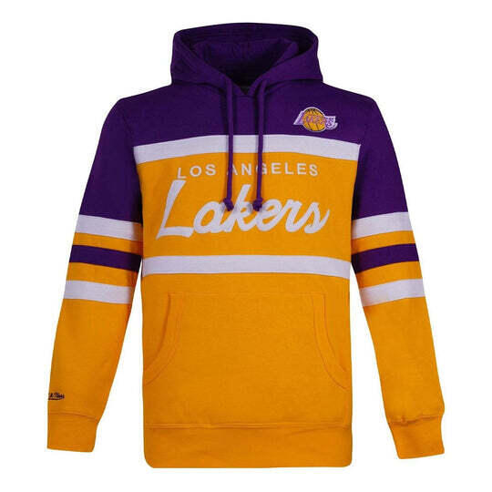 MITCHELL & NESS Felpa con cappuccio Los Angeles Lakers NBA Head Coach