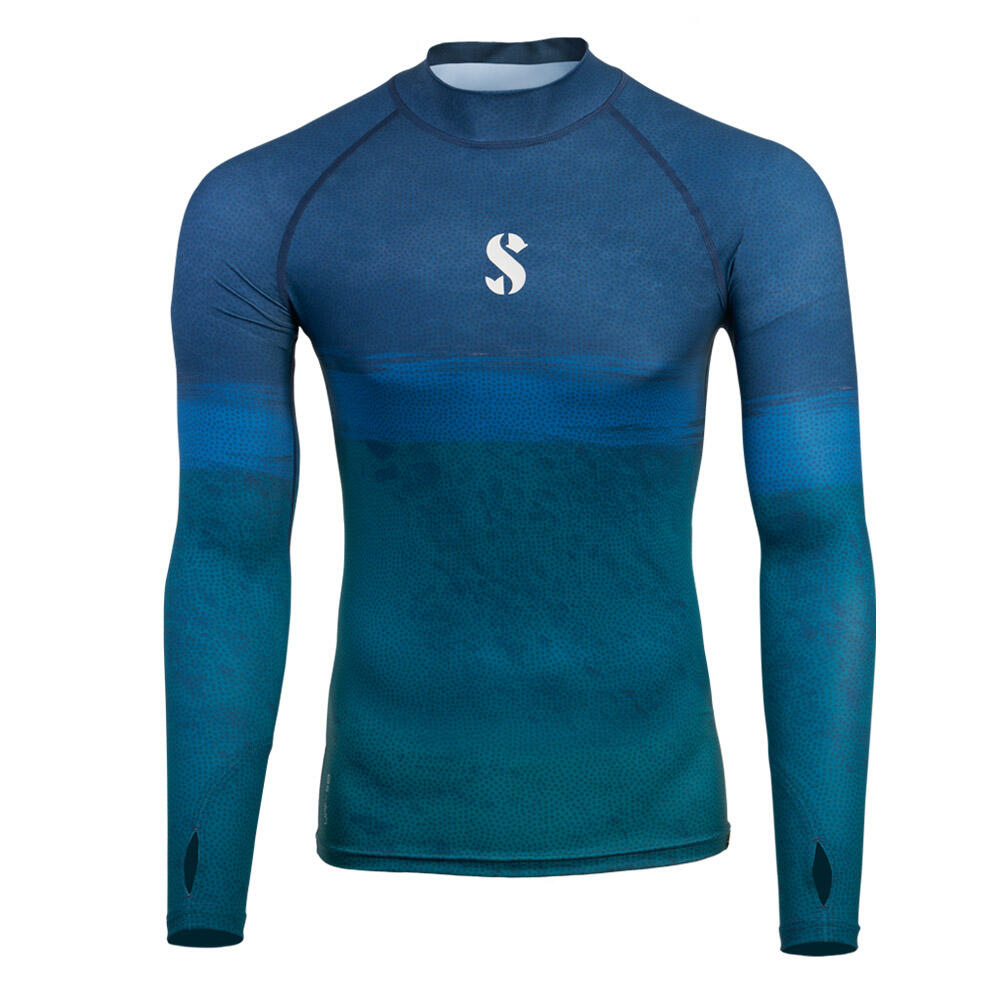 SCUBAPRO Wave T-Flex Long Sleeve Rash Guard UPF 50 Men Recycled ...