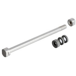 Roue arrière à axe traversant 10x135 mm pour vélo d'appartement - argenté