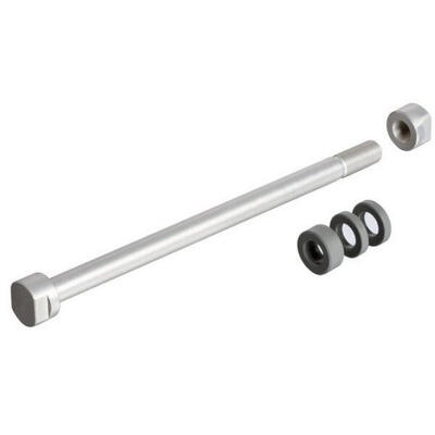 Achterwiel steekas 10x135 mm voor hometrainer - zilver
