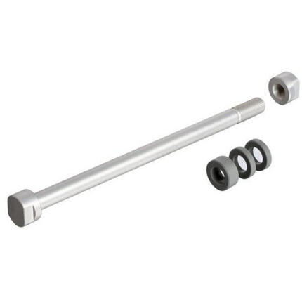 Roue arrière à axe traversant 10x135 mm pour vélo d'appartement - argenté