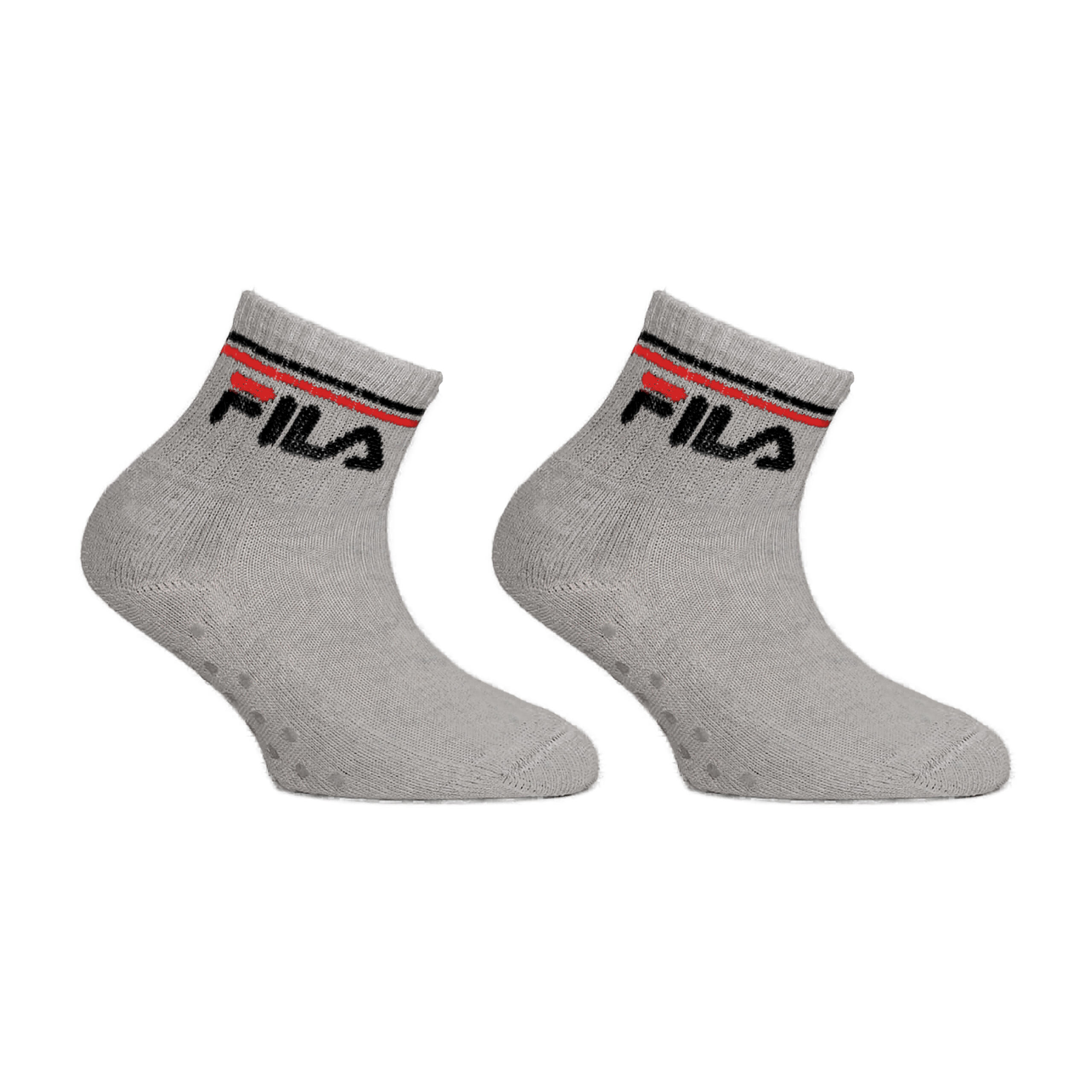 JUNIOR QUARTER PLAIN SOCKS WITH ABS 2 PACK 7/7