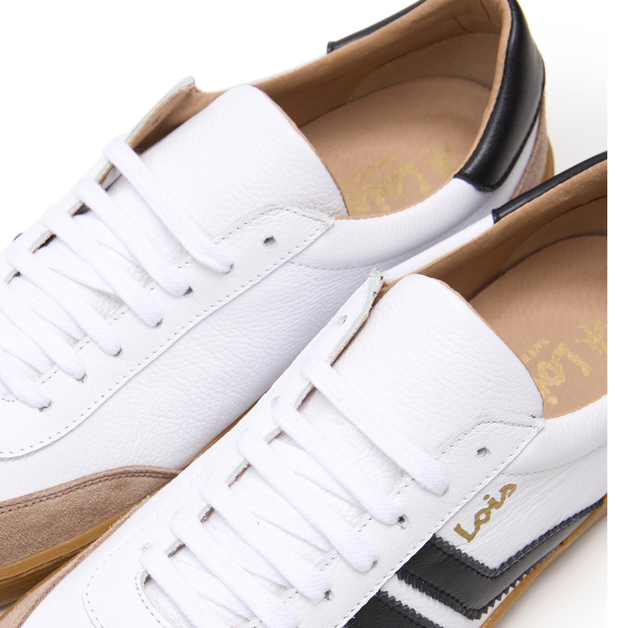 Zapatillas Lois Hombre 74439 Blancas con Cordones 5/5